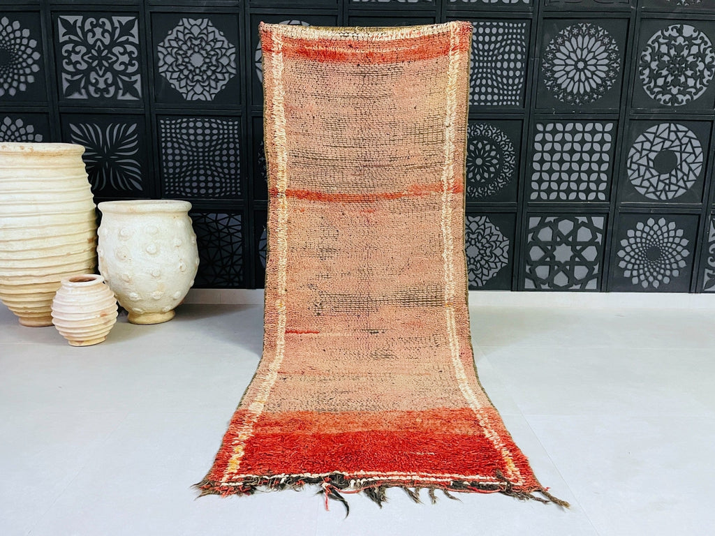 Vintage Moroccan Boucherouite Rug 3x7 - TB4
