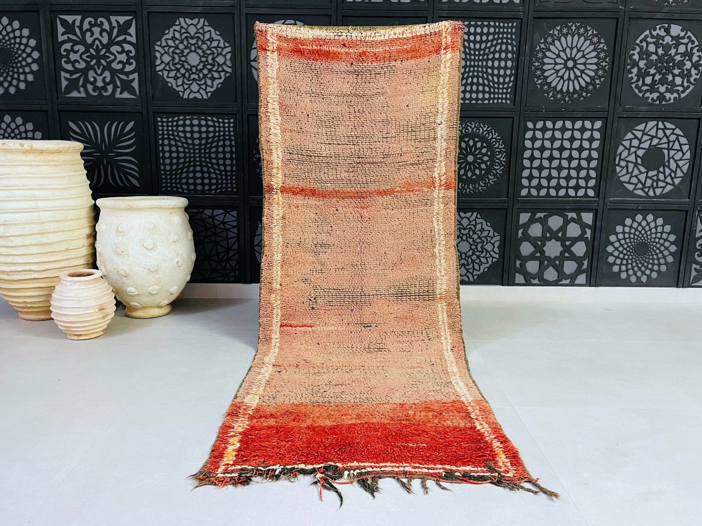 Vintage Moroccan Boucherouite Rug 3x7 - TB4