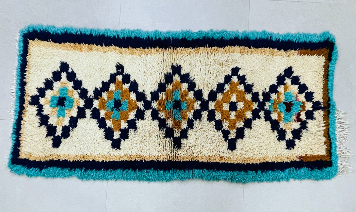 Handmade Moroccan Berber Rug 2x5 - TB13