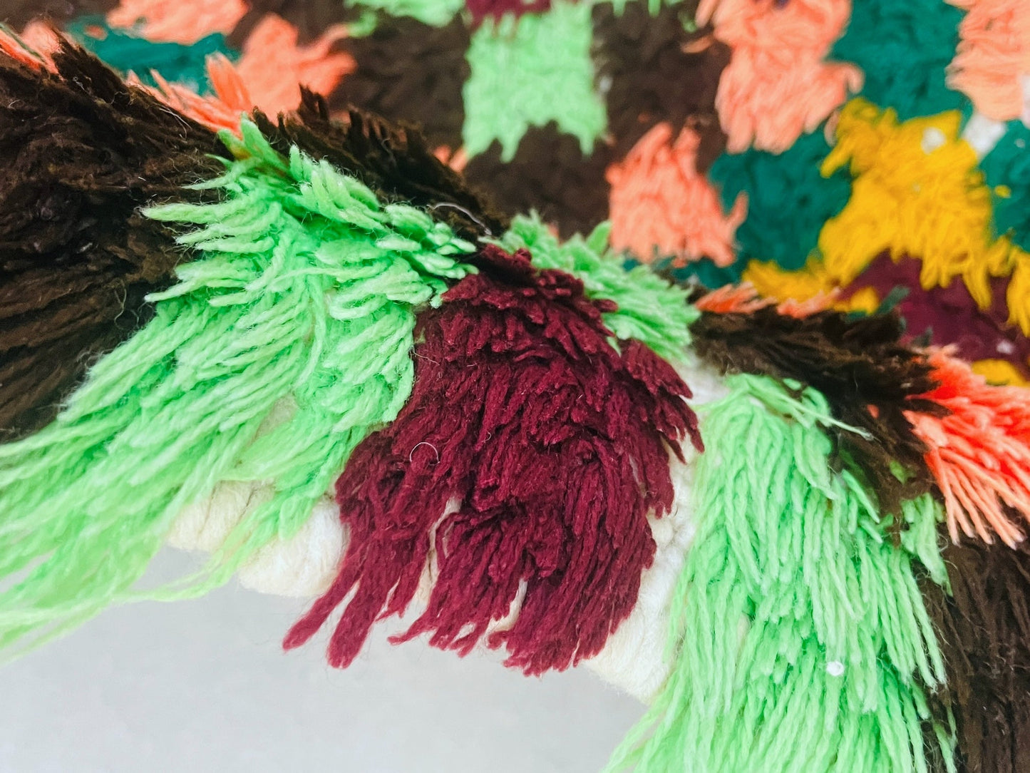 Colorful Boucherouite Runner Rug  2x5 - TB14