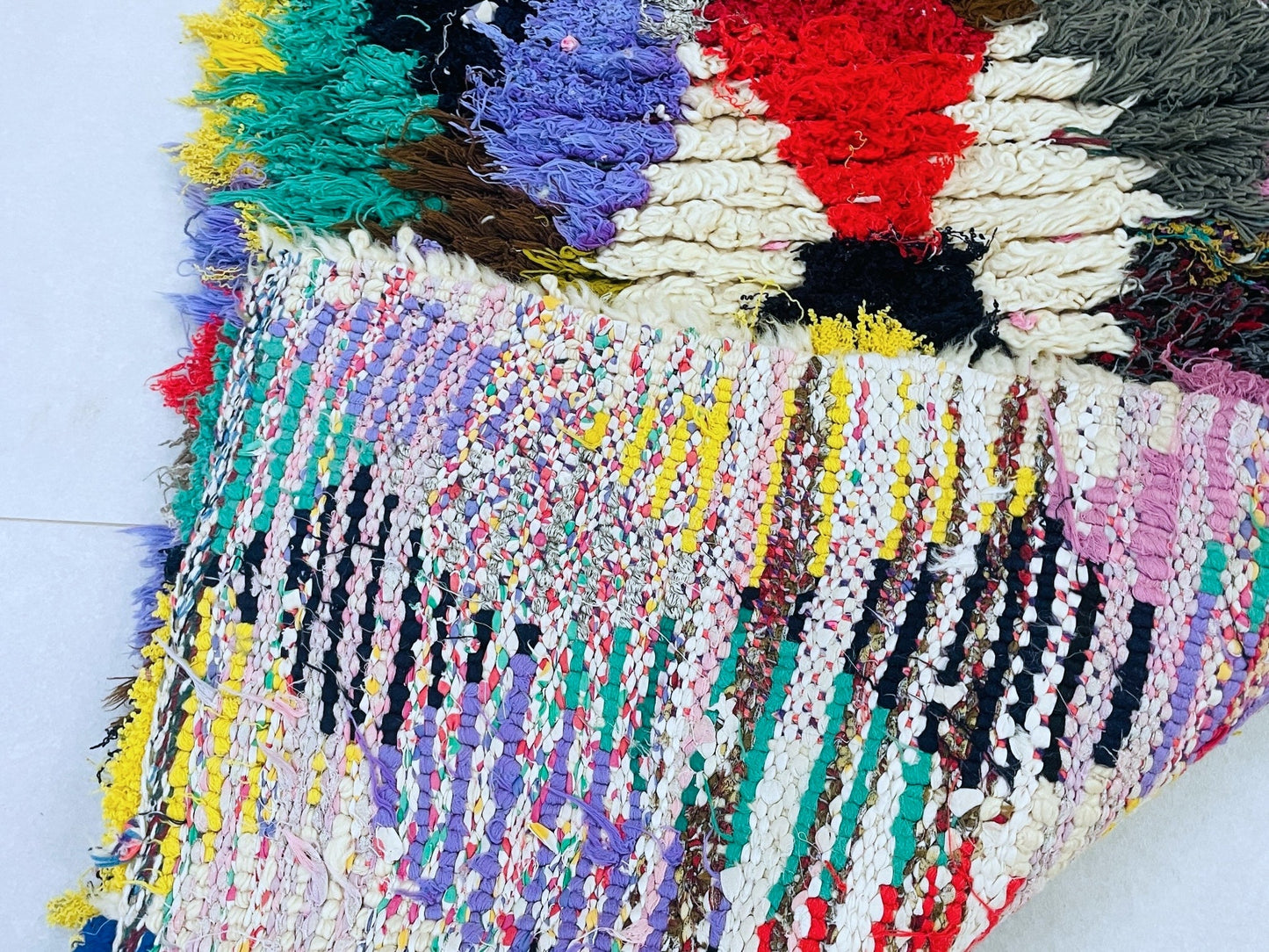 Moroccan Boucherouite Rug 2x5 - TB12