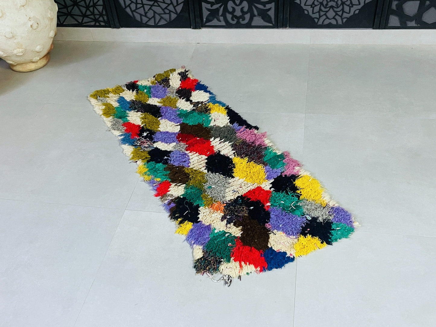 Moroccan Boucherouite Rug 2x5 - TB12