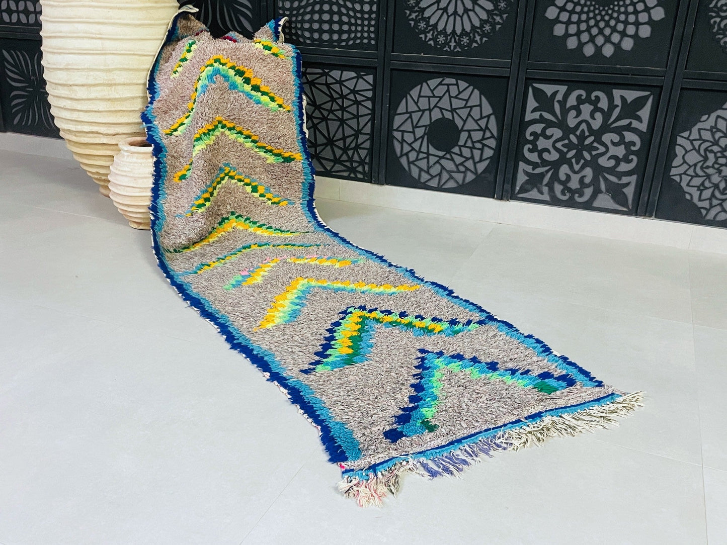 Moroccan Boucherouite Rug 4x8 - TB20