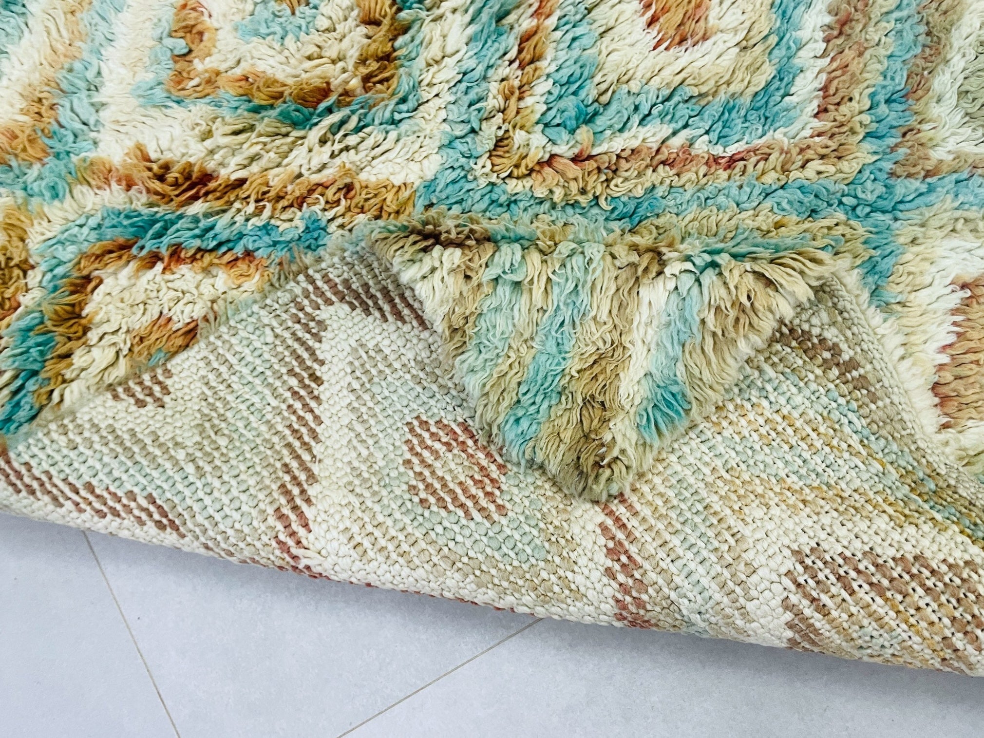 Moroccan Boucherouite Rug 3x5 ft - TB26