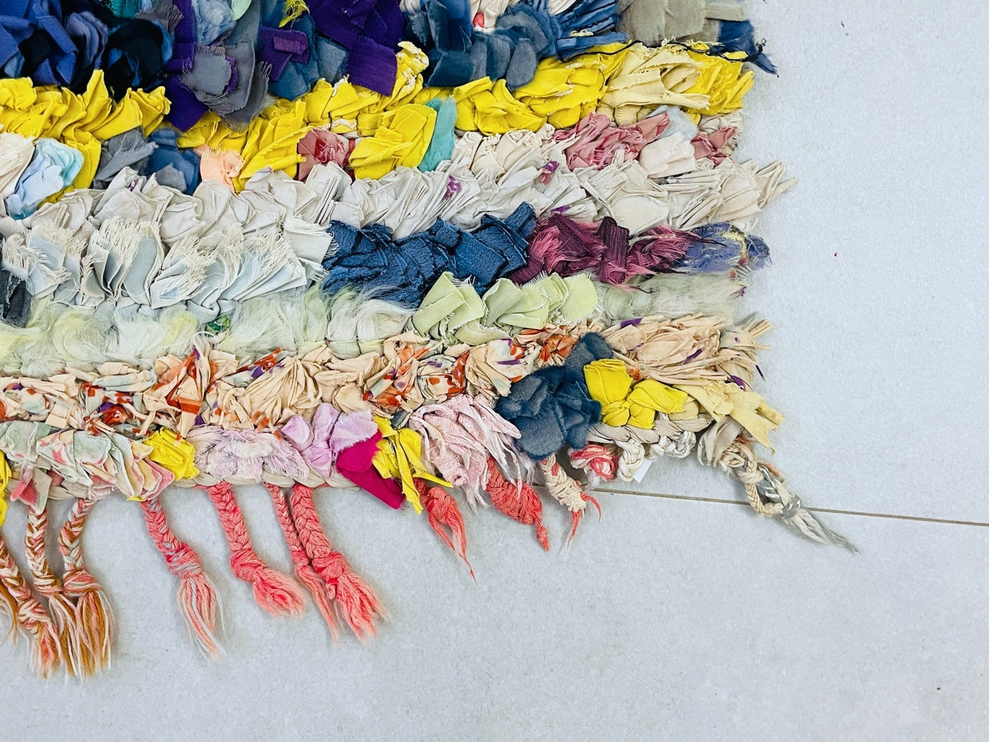 Moroccan Boucherouite Rug 2x6 ft - TB27