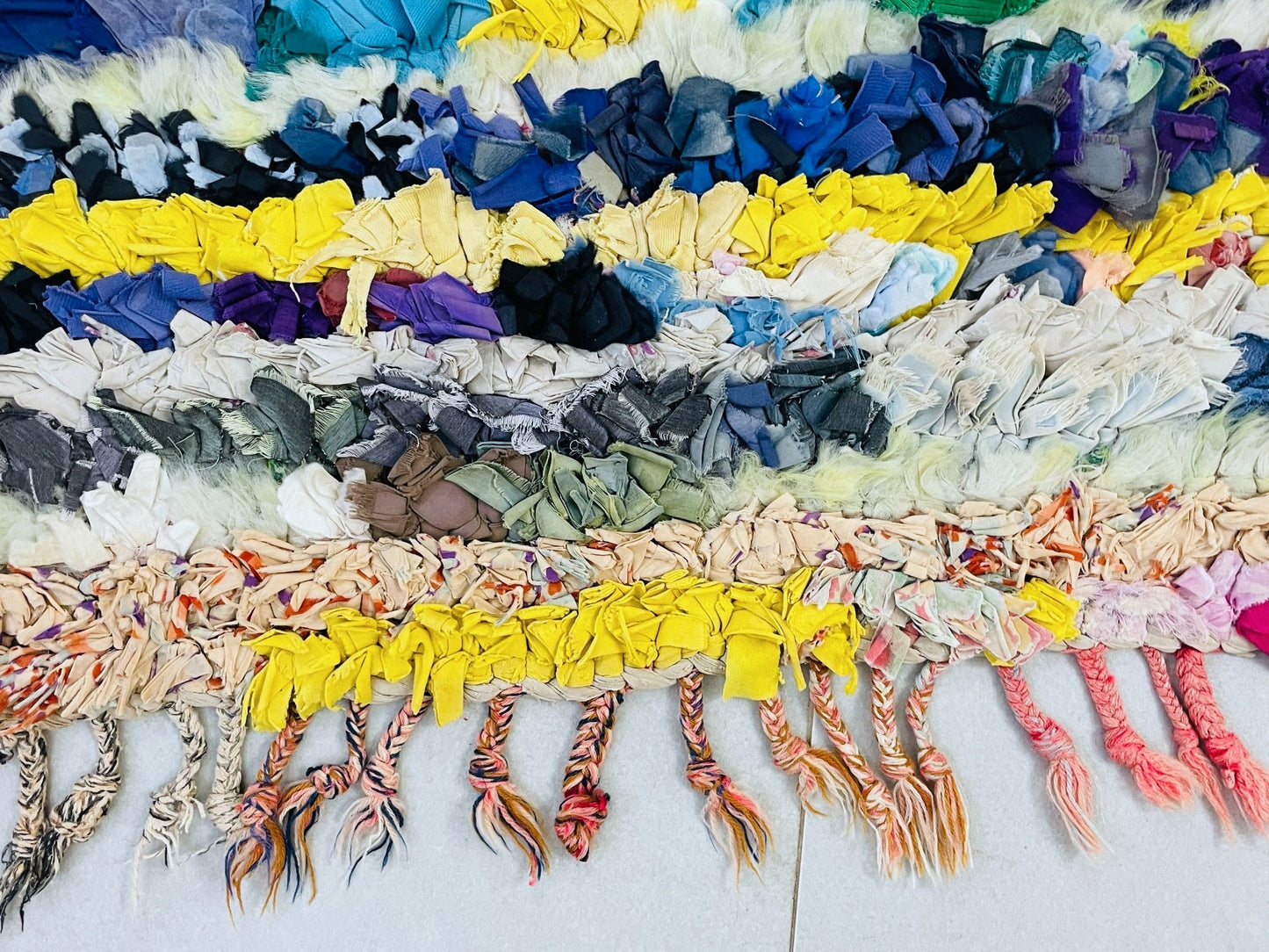 Moroccan Boucherouite Rug 2x6 ft - TB27