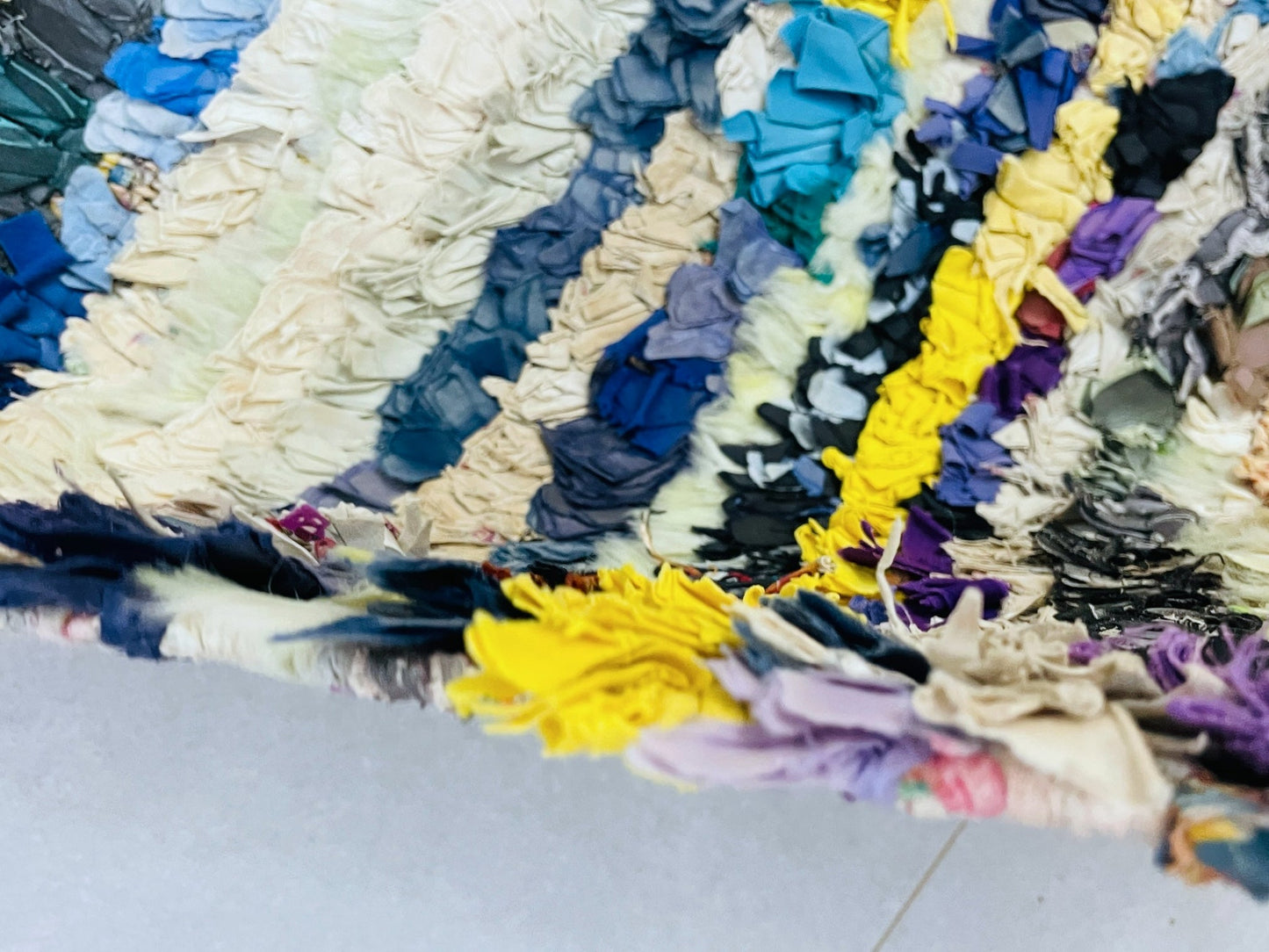 Moroccan Boucherouite Rug 2x6 ft - TB27