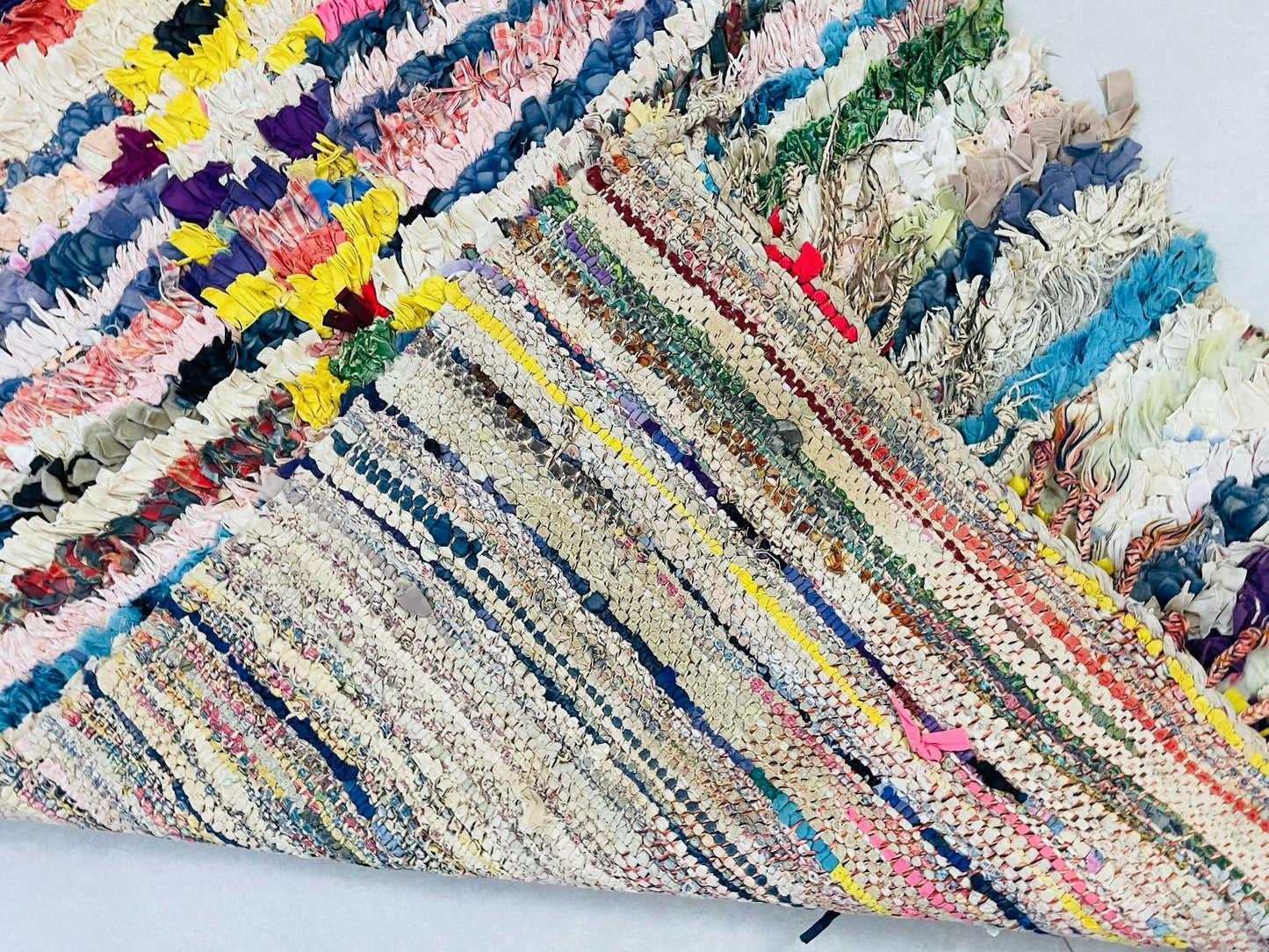 Moroccan Boucherouite Rug 2x6 ft - TB27