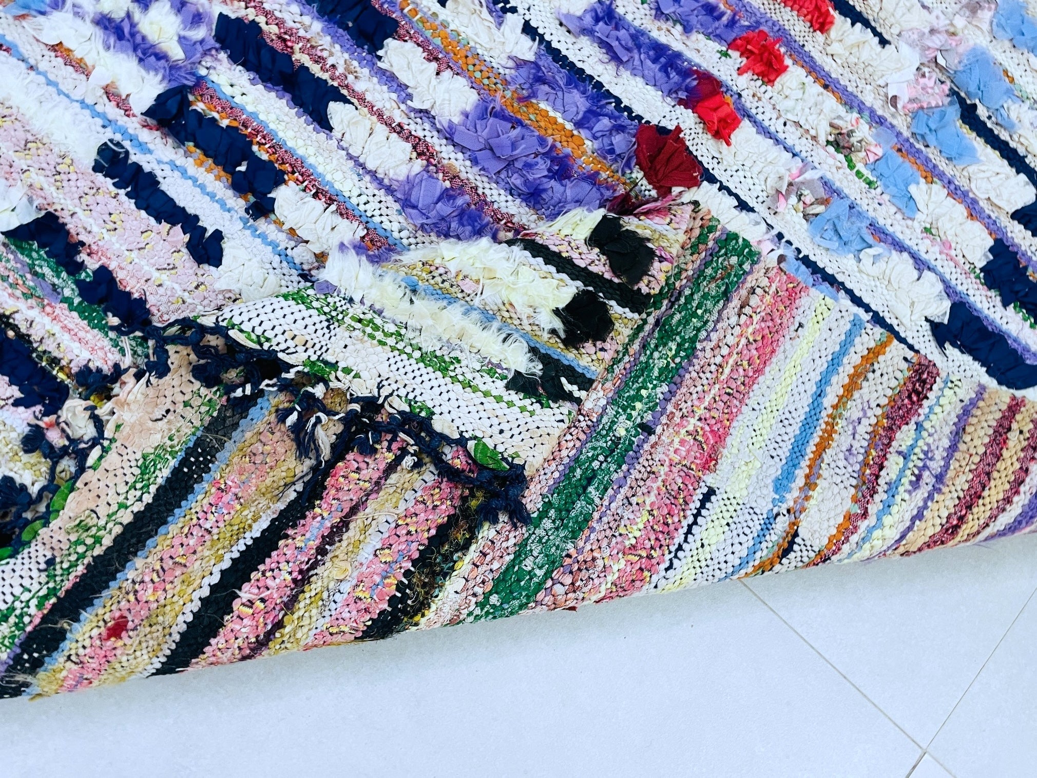 Moroccan Boucherouite Rug 3x5 ft - TB28