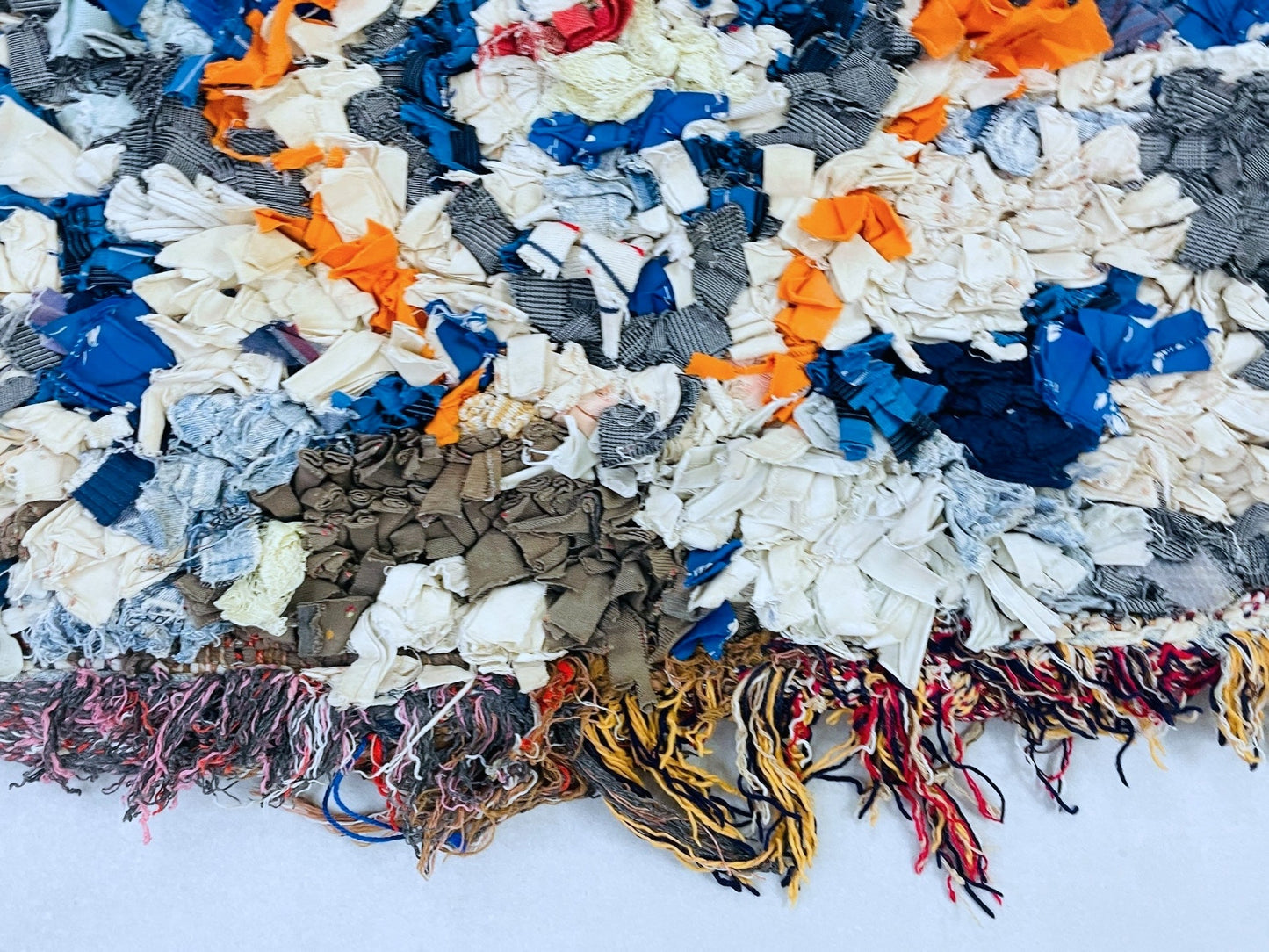 Moroccan Boucherouite Rug 3x6 ft - TB29