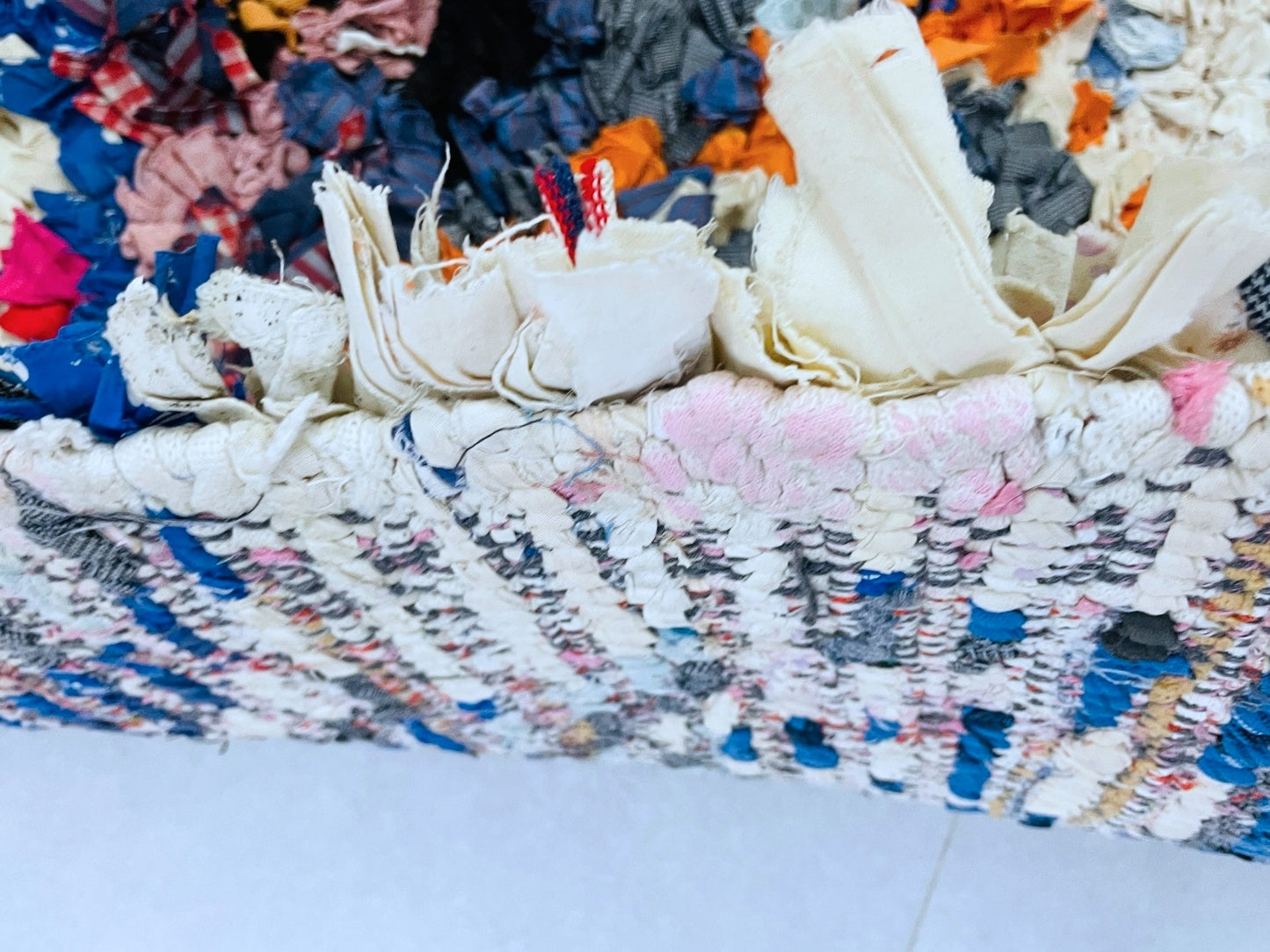 Moroccan Boucherouite Rug 3x6 ft - TB29