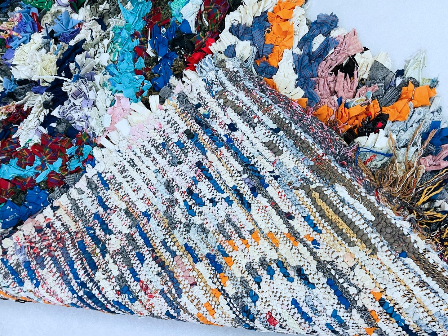 Moroccan Boucherouite Rug 3x6 ft - TB29