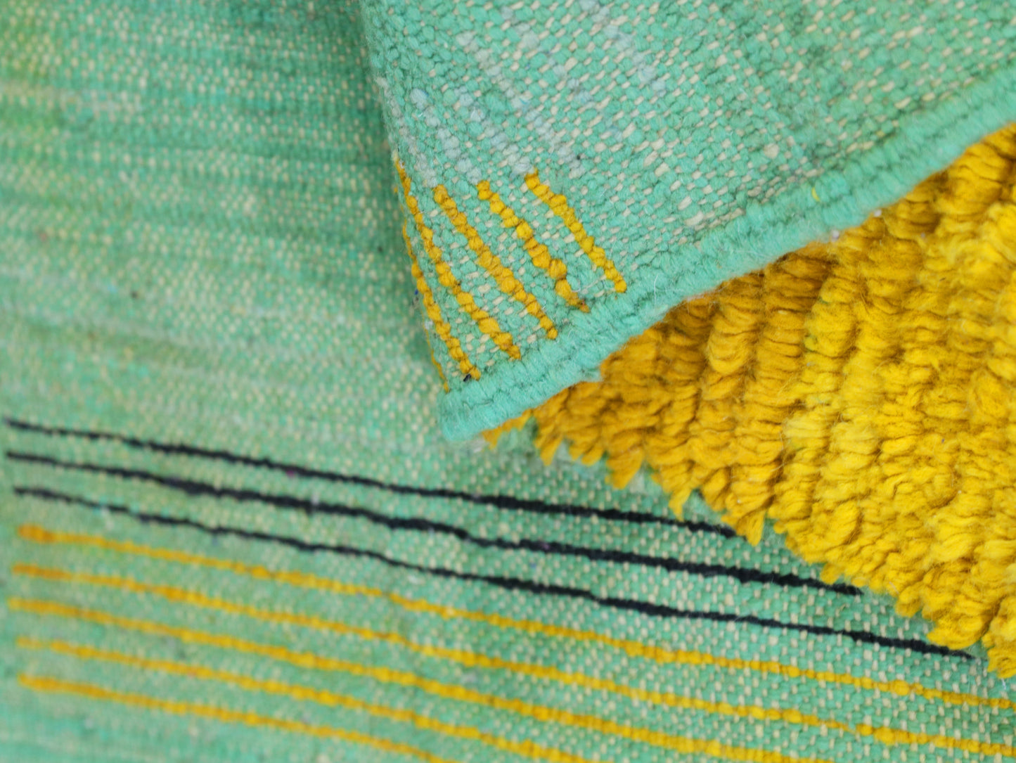 Handwoven Wool Carpet   5x8 - B34