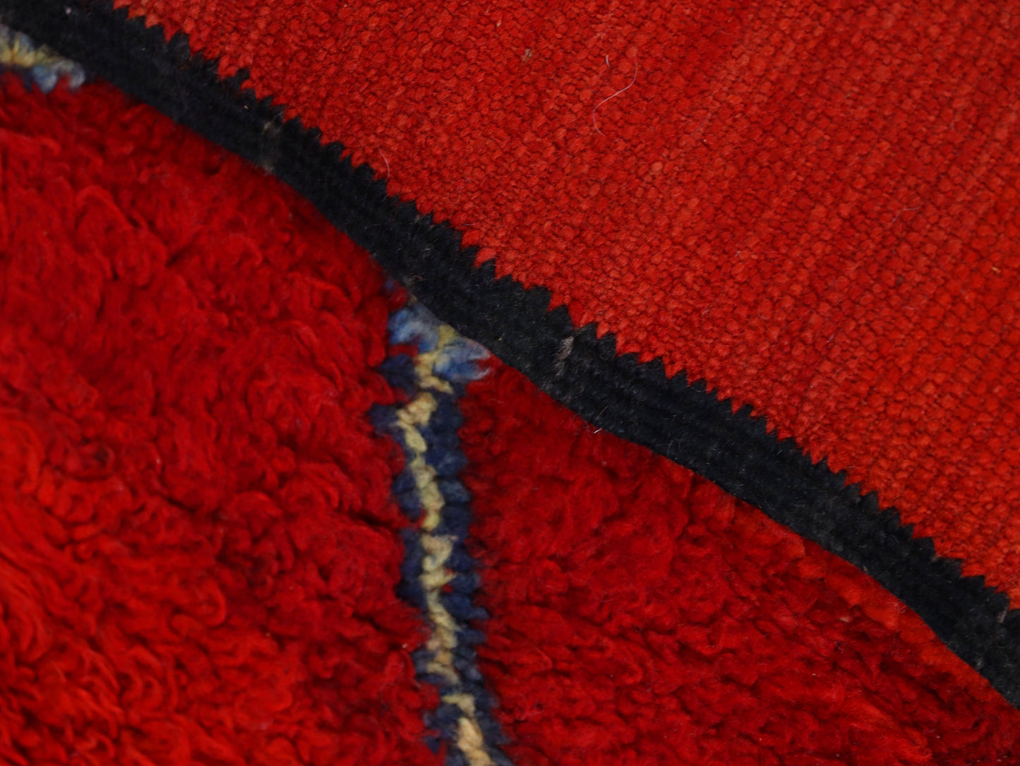 Red Moroccan Rug - Handwoven Berber Wool Rug 6x9 - C66