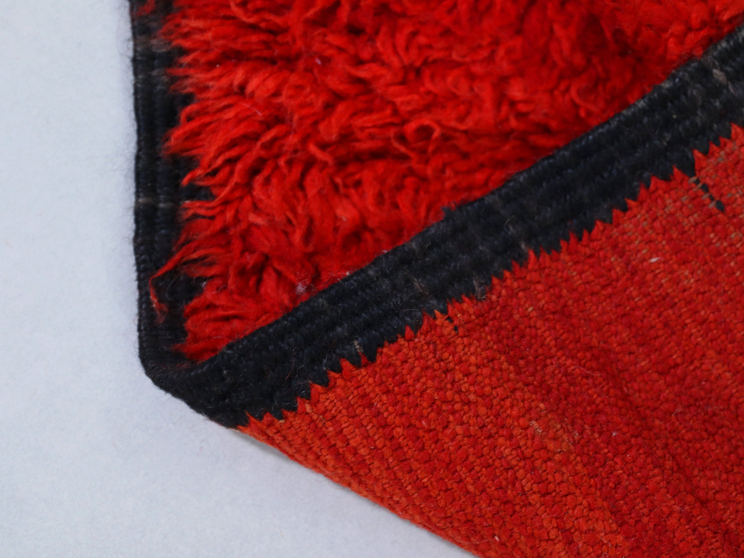 Red Moroccan Rug - Handwoven Berber Wool Rug 6x9 - C66