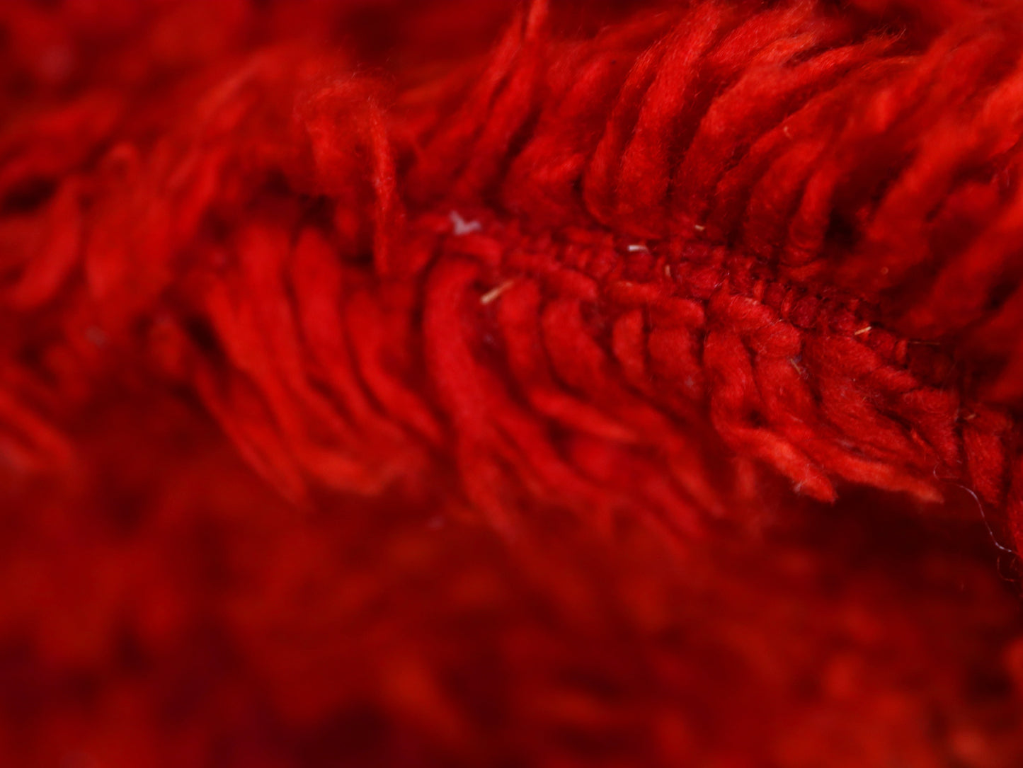 Red Moroccan Rug - Handwoven Berber Wool Rug 6x9 - C66