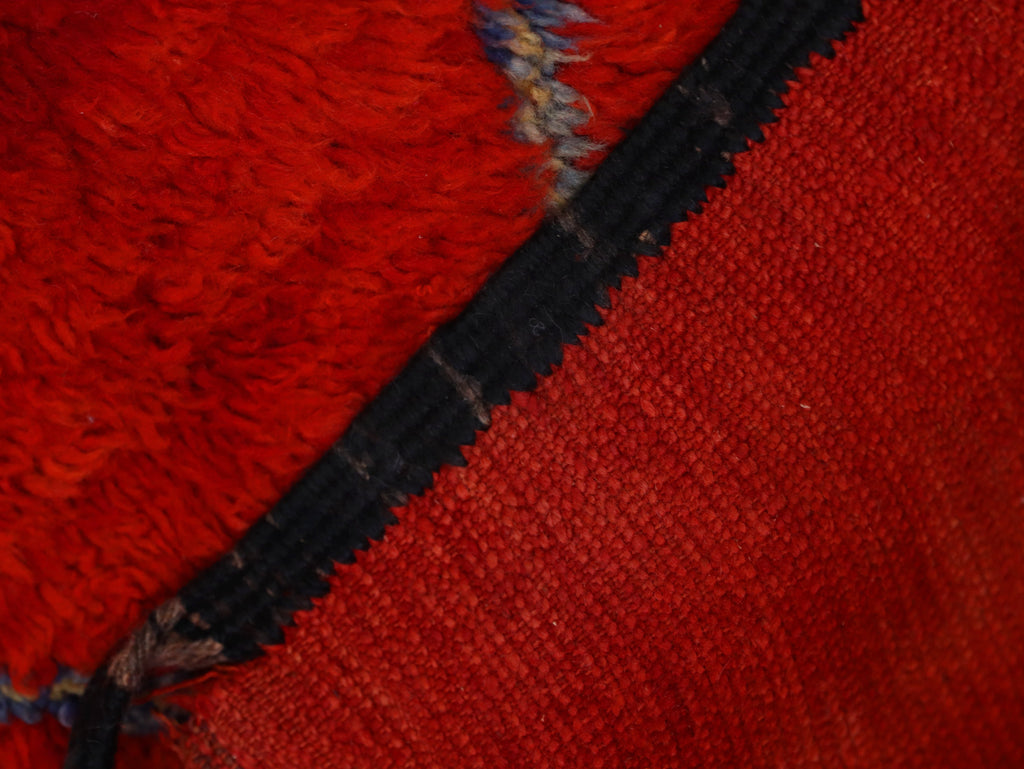 Red Moroccan Rug - Handwoven Berber Wool Rug 6x9 - C66