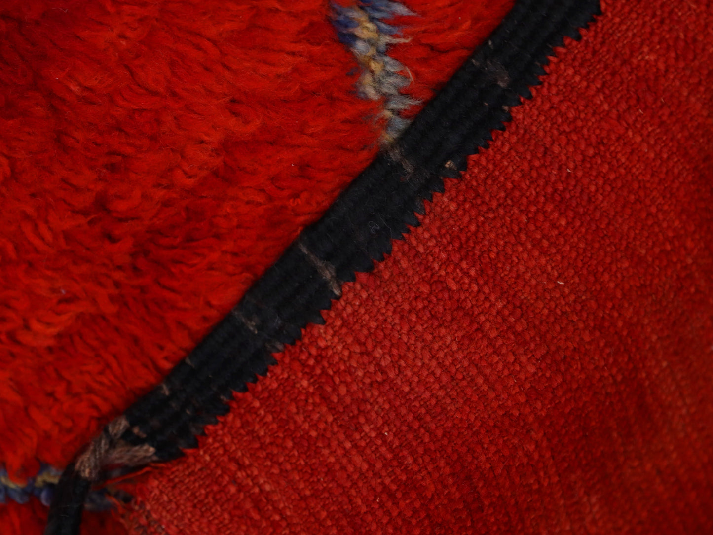 Red Moroccan Rug - Handwoven Berber Wool Rug 6x9 - C66