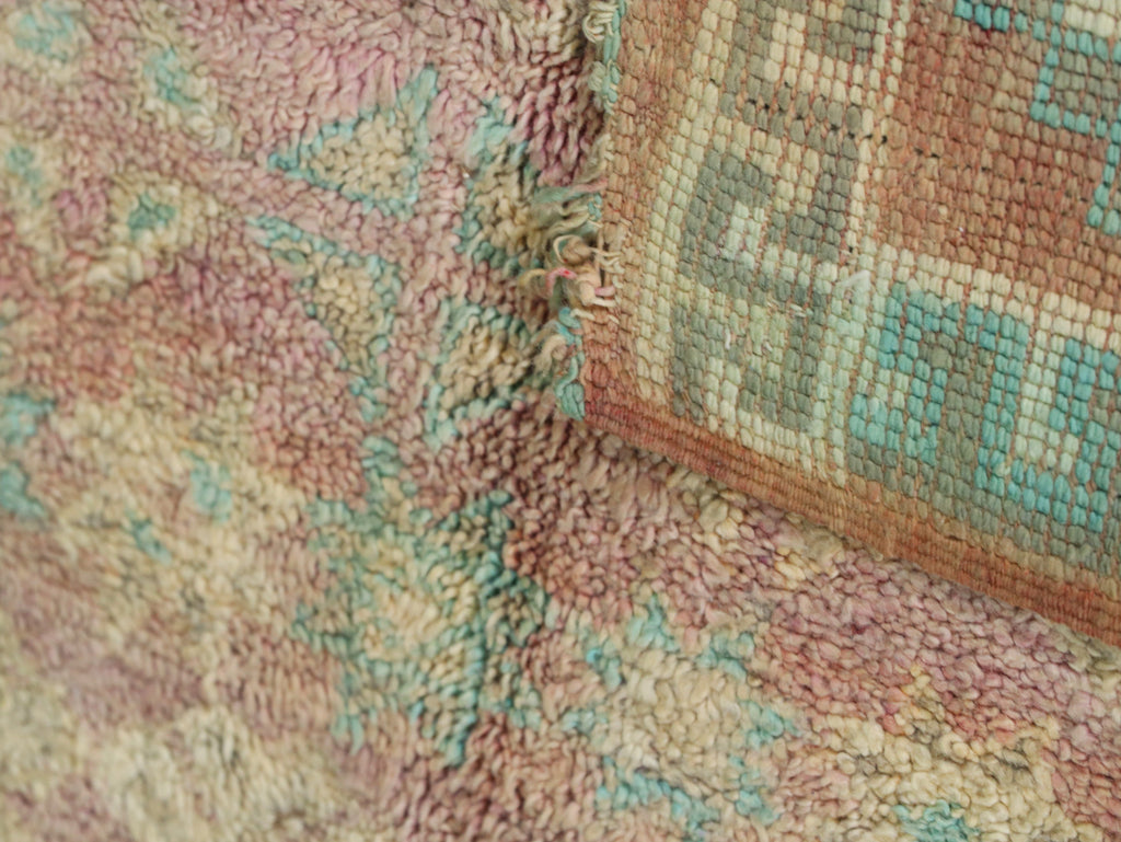 Vintage Moroccan Rug - Handwoven Wool Carpet 6x9 - C58