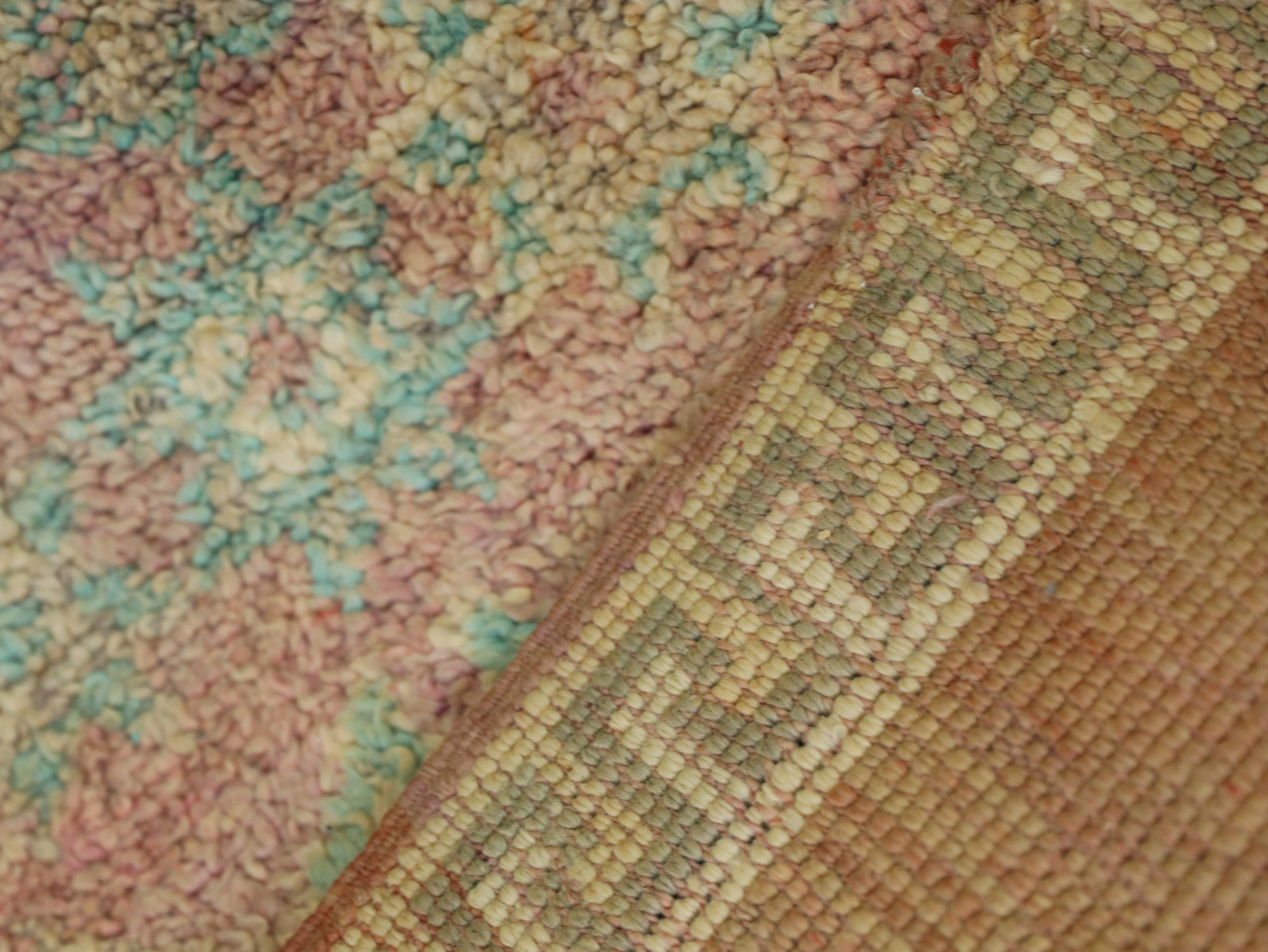 Vintage Moroccan Rug - Handwoven Wool Carpet 6x9 - C58