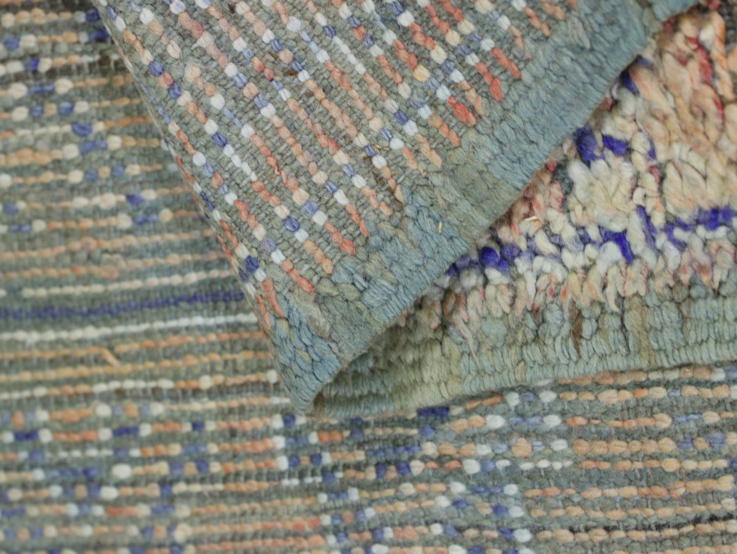 Vintage Moroccan Rug - Handwoven Wool Carpet 5x8 - C56