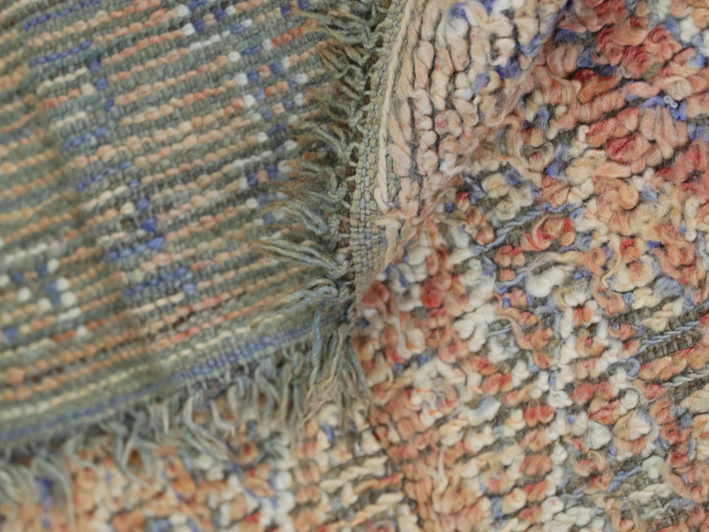 Vintage Moroccan Rug - Handwoven Wool Carpet 5x8 - C56