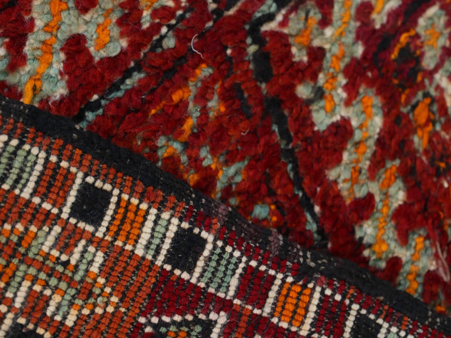 Handwoven Berber Wool Carpet 6x9 - Soft High-Quality Handmade Area Rug  - C65