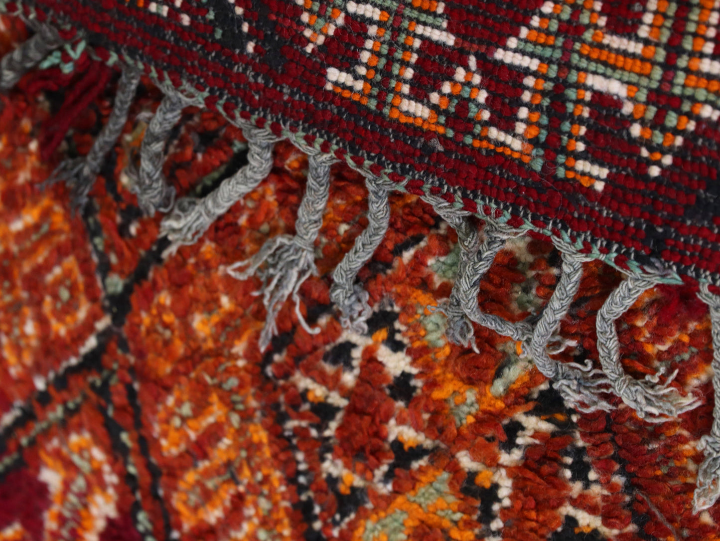 Handwoven Berber Wool Carpet 6x9 - Soft High-Quality Handmade Area Rug  - C65