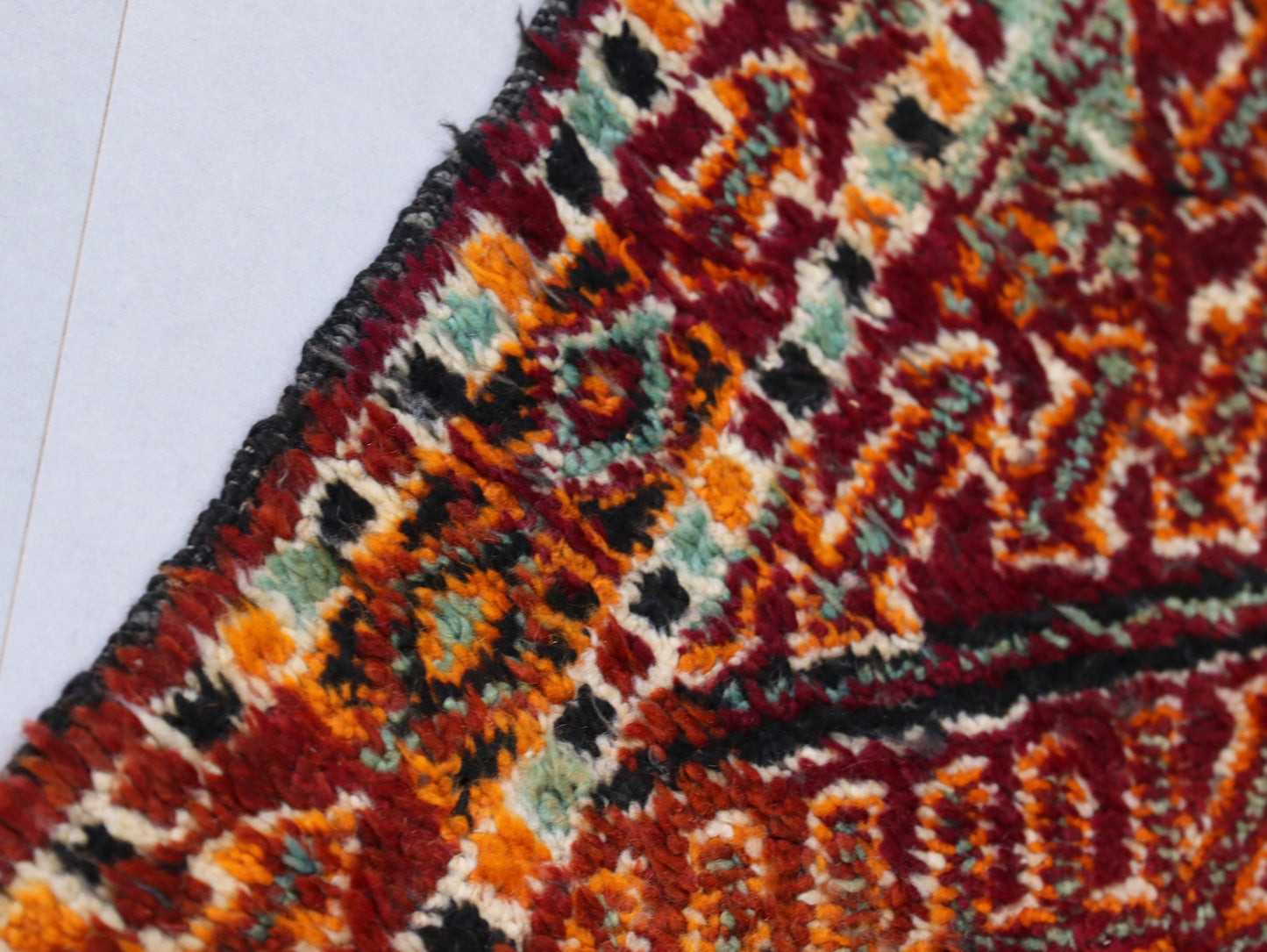 Handwoven Berber Wool Carpet 6x9 - Soft High-Quality Handmade Area Rug  - C65