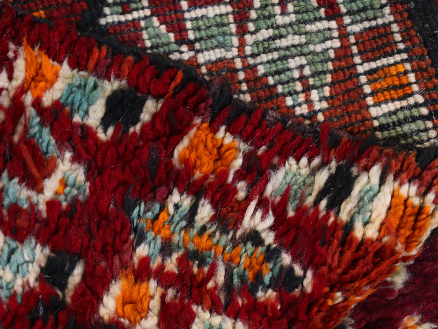 Handwoven Berber Wool Carpet 6x9 - Soft High-Quality Handmade Area Rug  - C65