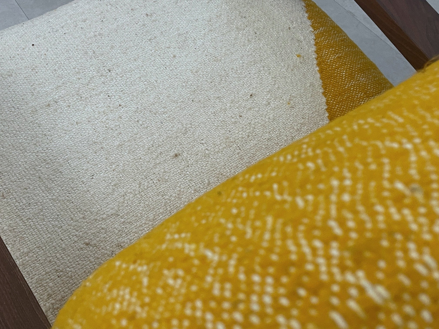 Handcrafted Moroccan Chair - Walnut Wood & Kilim Upholstery - Boho Accent Chair - CH71