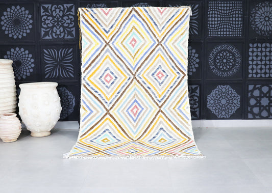 Handmade Moroccan Wool Rug 4x8 - J3