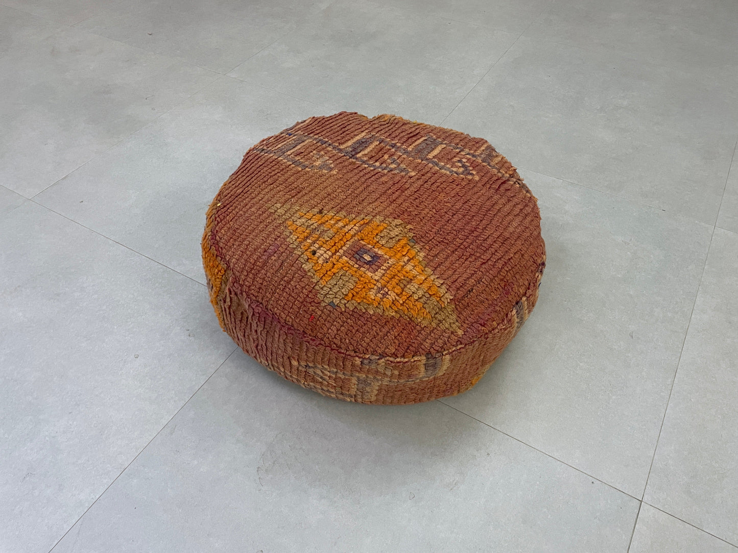 Round moroccan pouf cover - R9