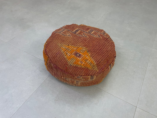 Round moroccan pouf cover - R9