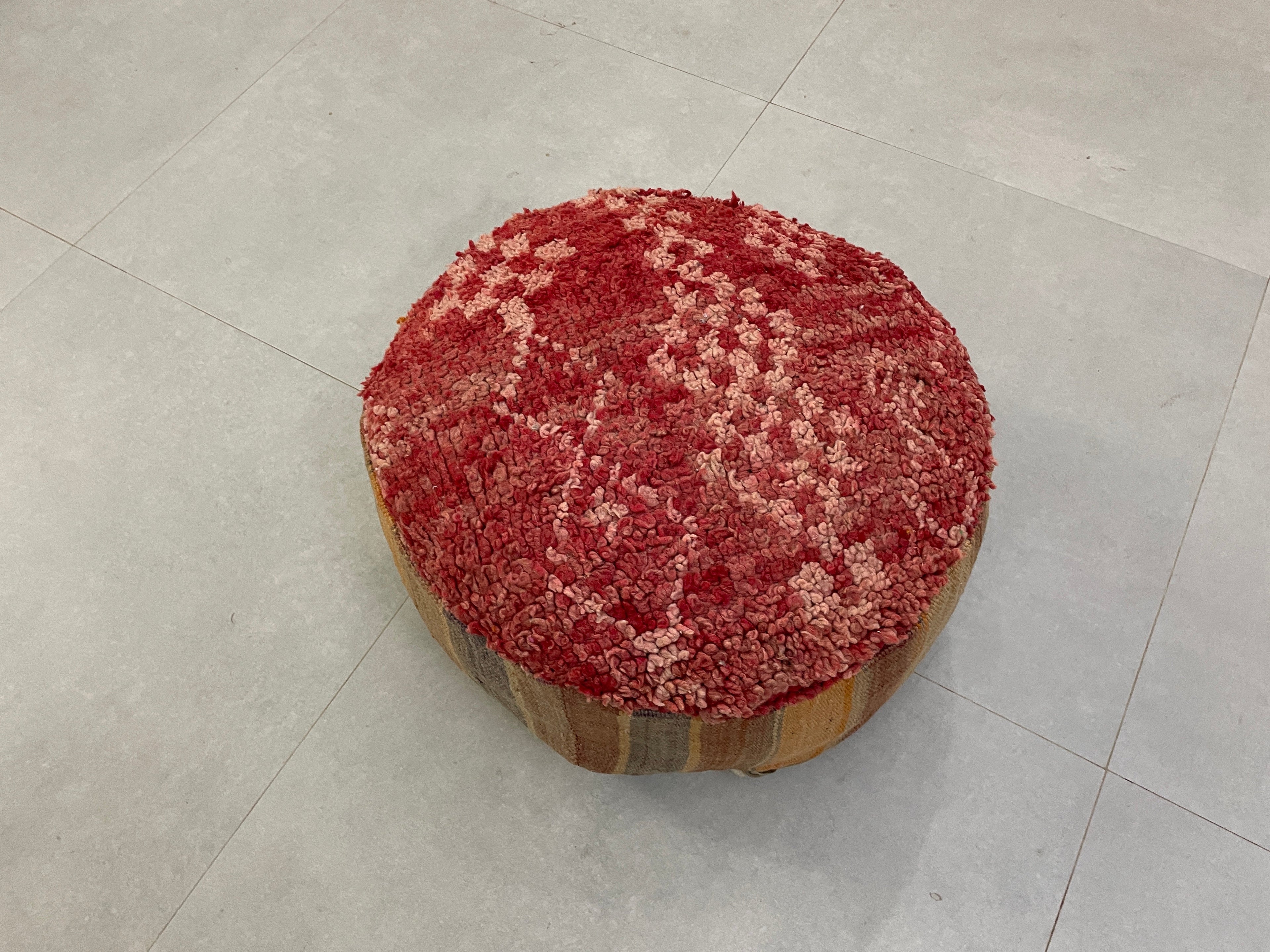 Round moroccan pouf cover - S35