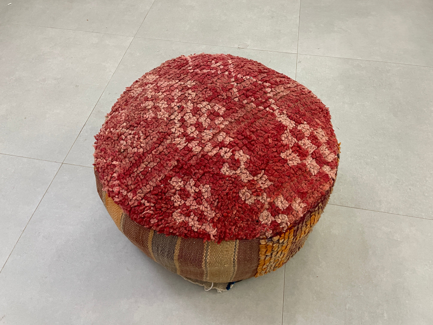 Round moroccan pouf cover - S35