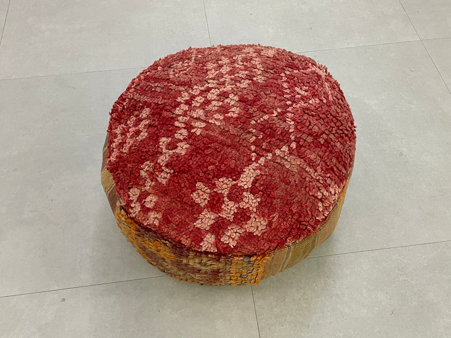 Round moroccan pouf cover - S35