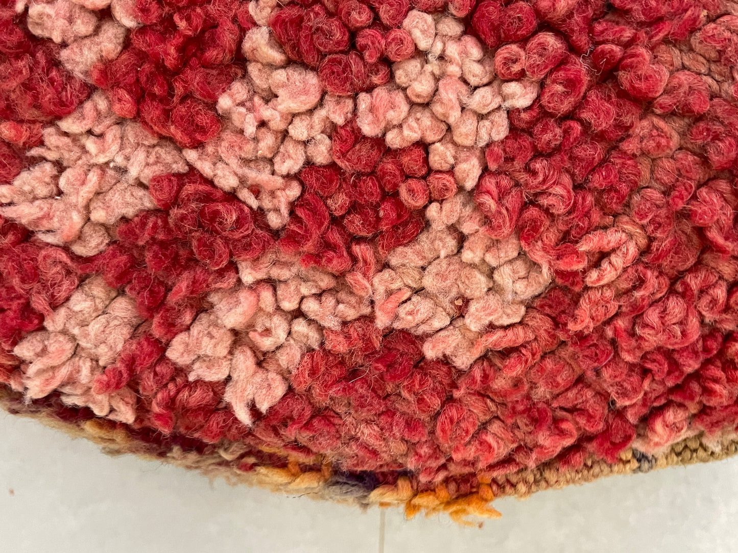 Round moroccan pouf cover - S35