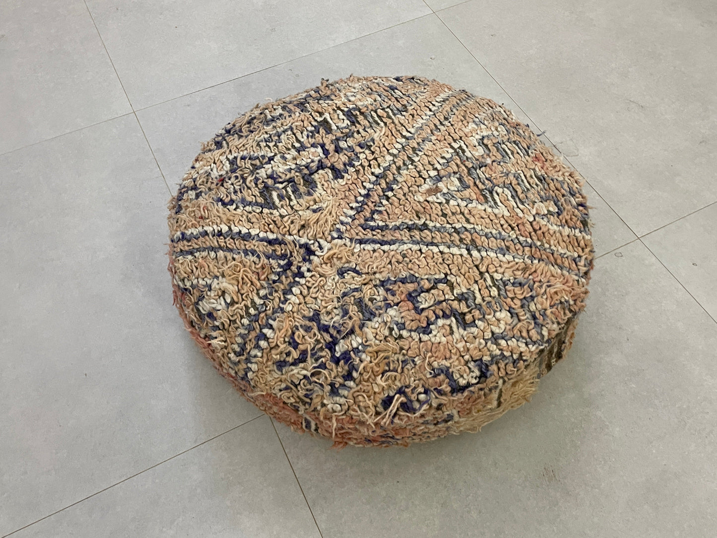 Round moroccan pouf cover - T60