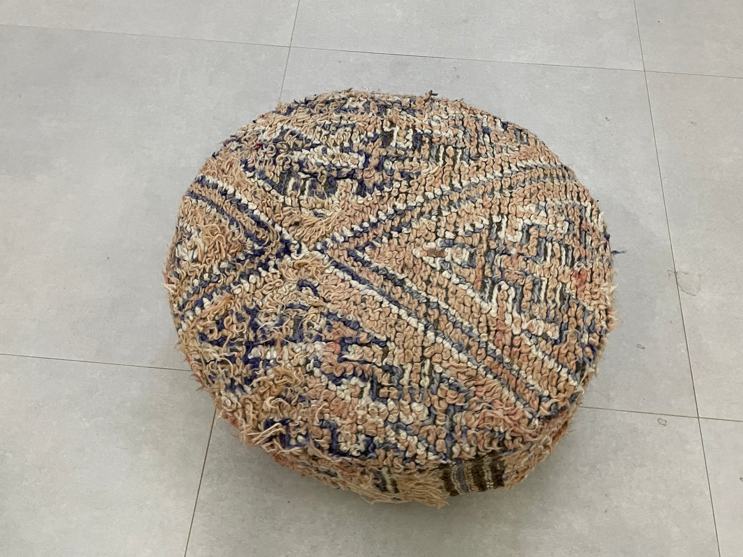 Round moroccan pouf cover - T60