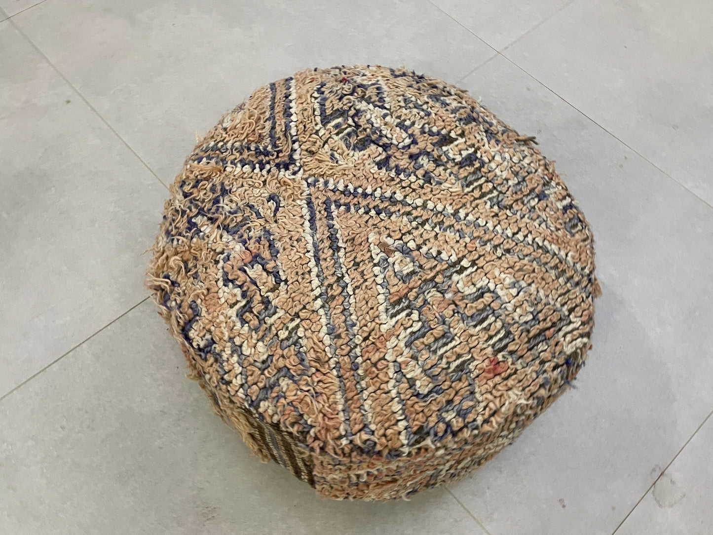 Round moroccan pouf cover - T60