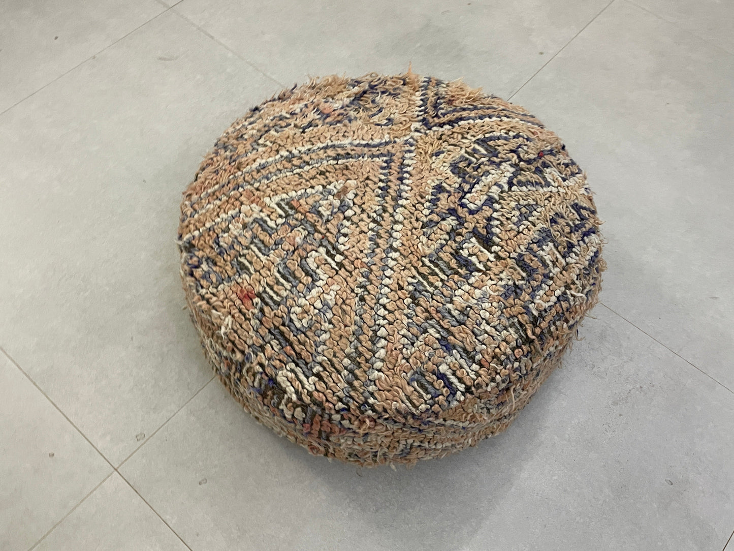 Round moroccan pouf cover - T60
