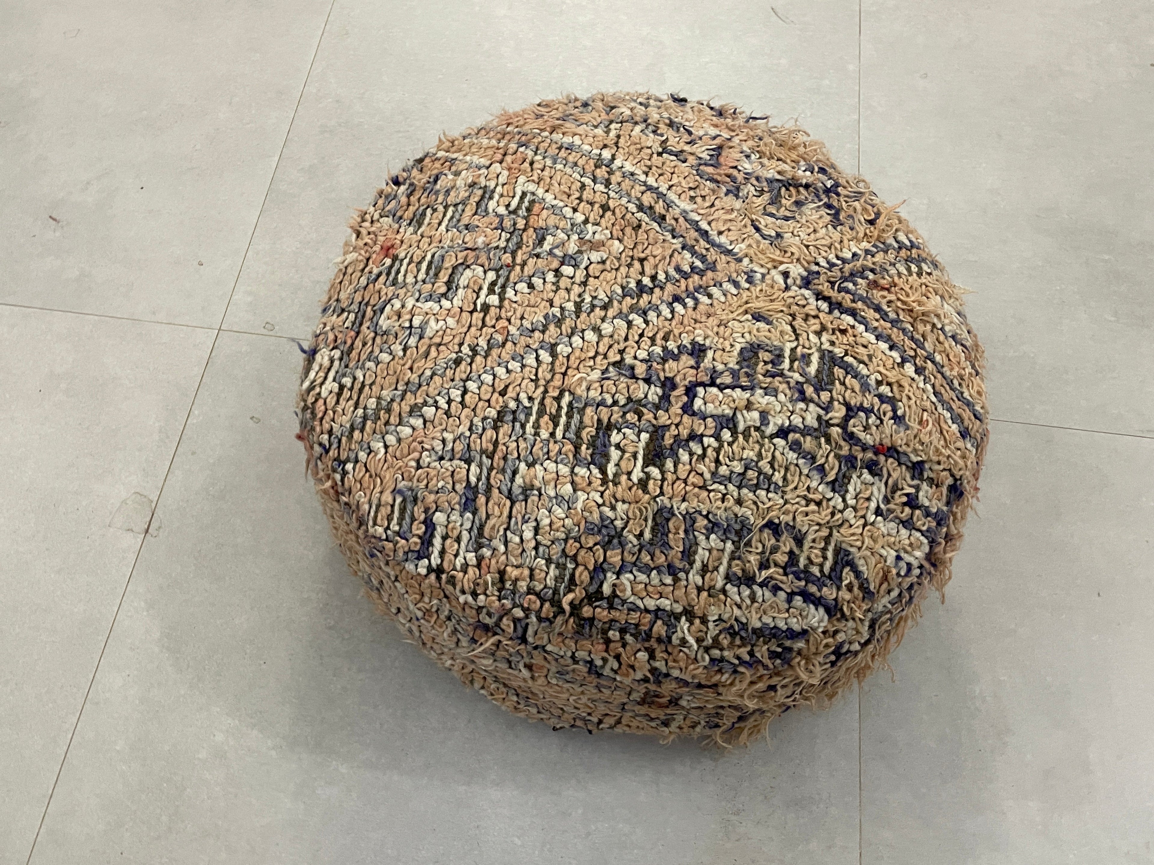 Round moroccan pouf cover - T60