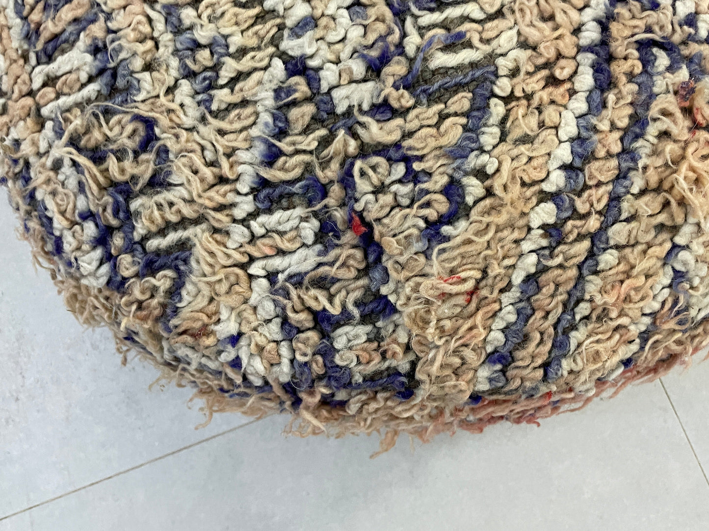 Round moroccan pouf cover - T60