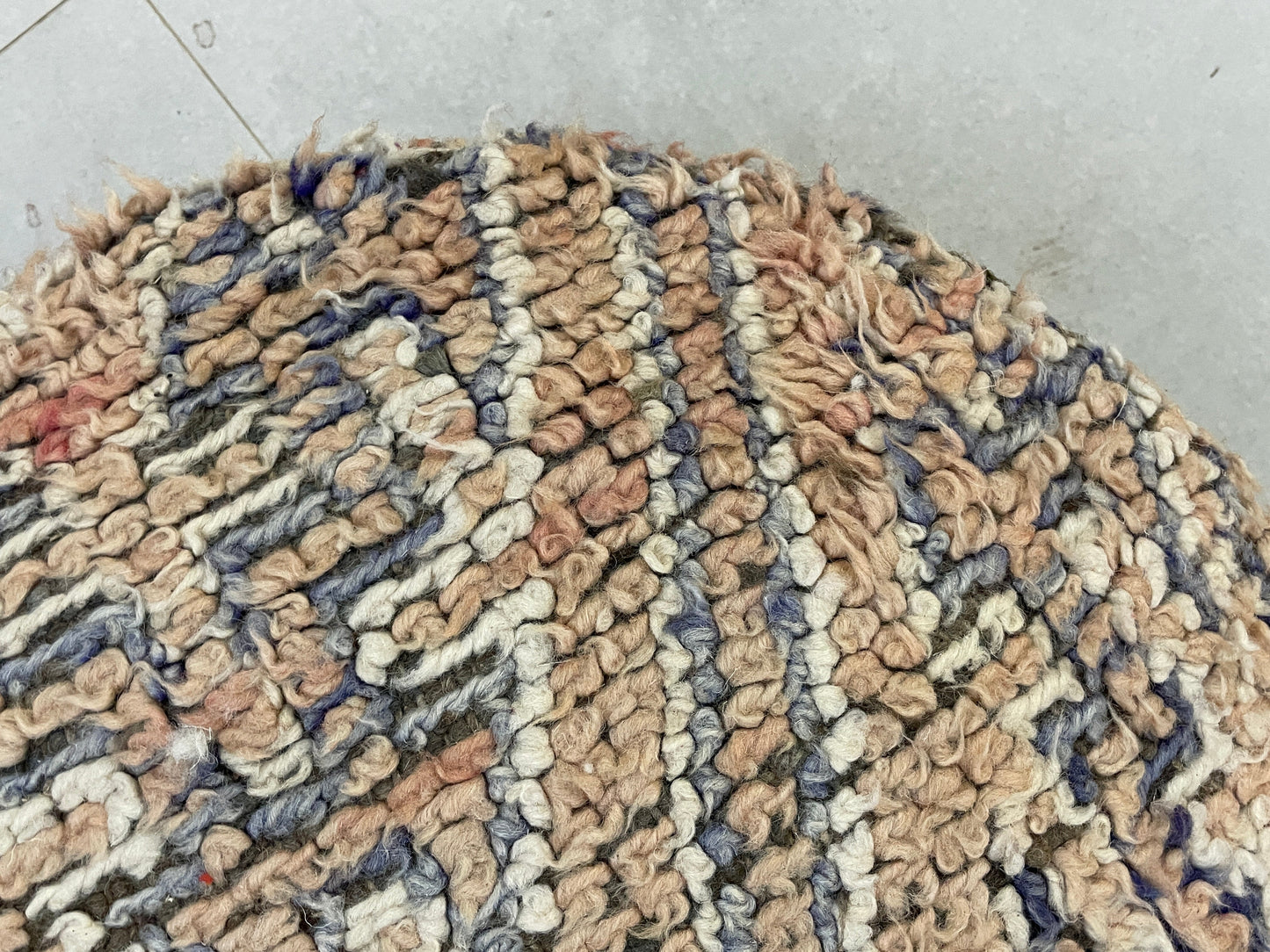 Round moroccan pouf cover - T60