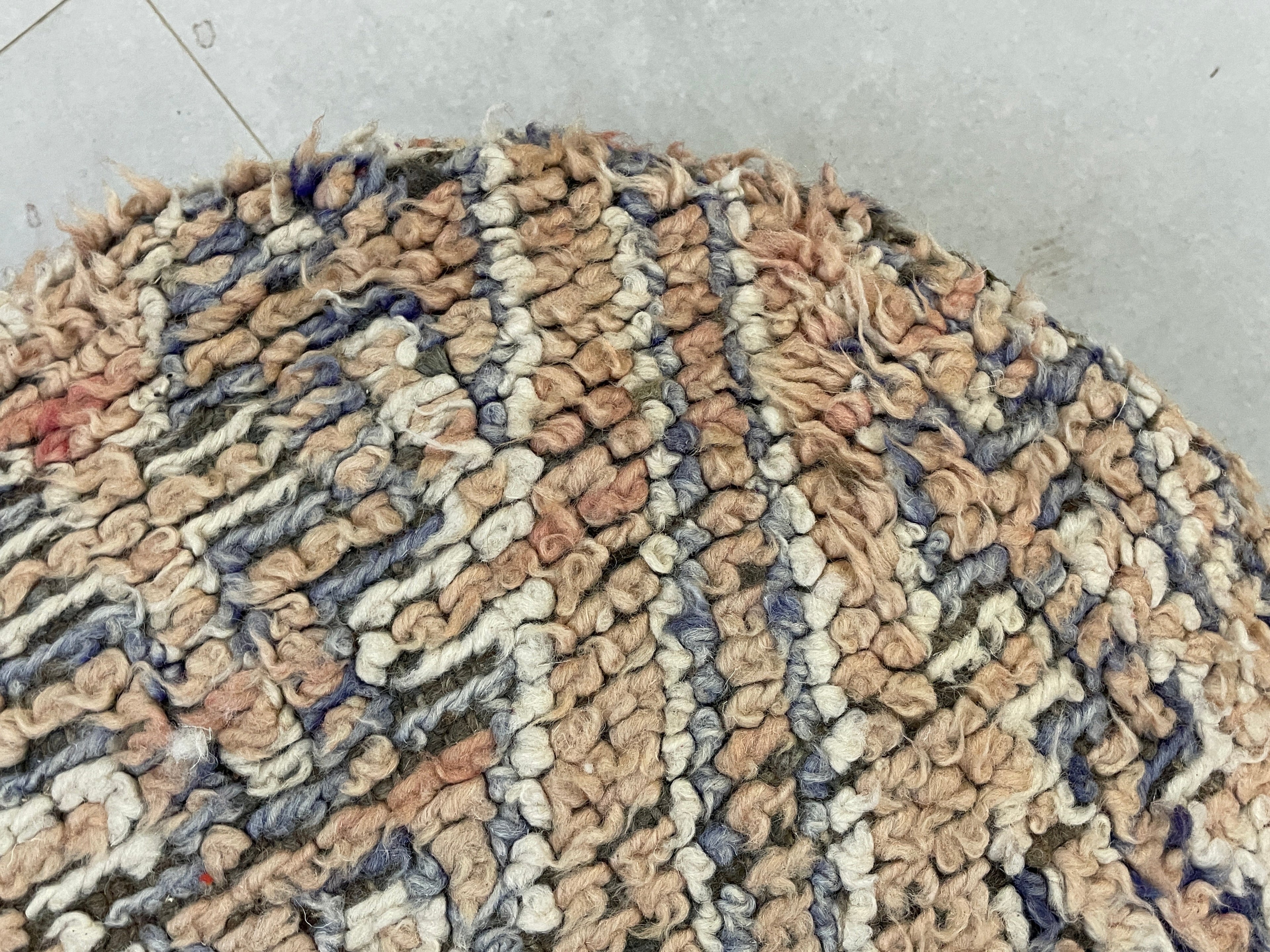 Round moroccan pouf cover - T60