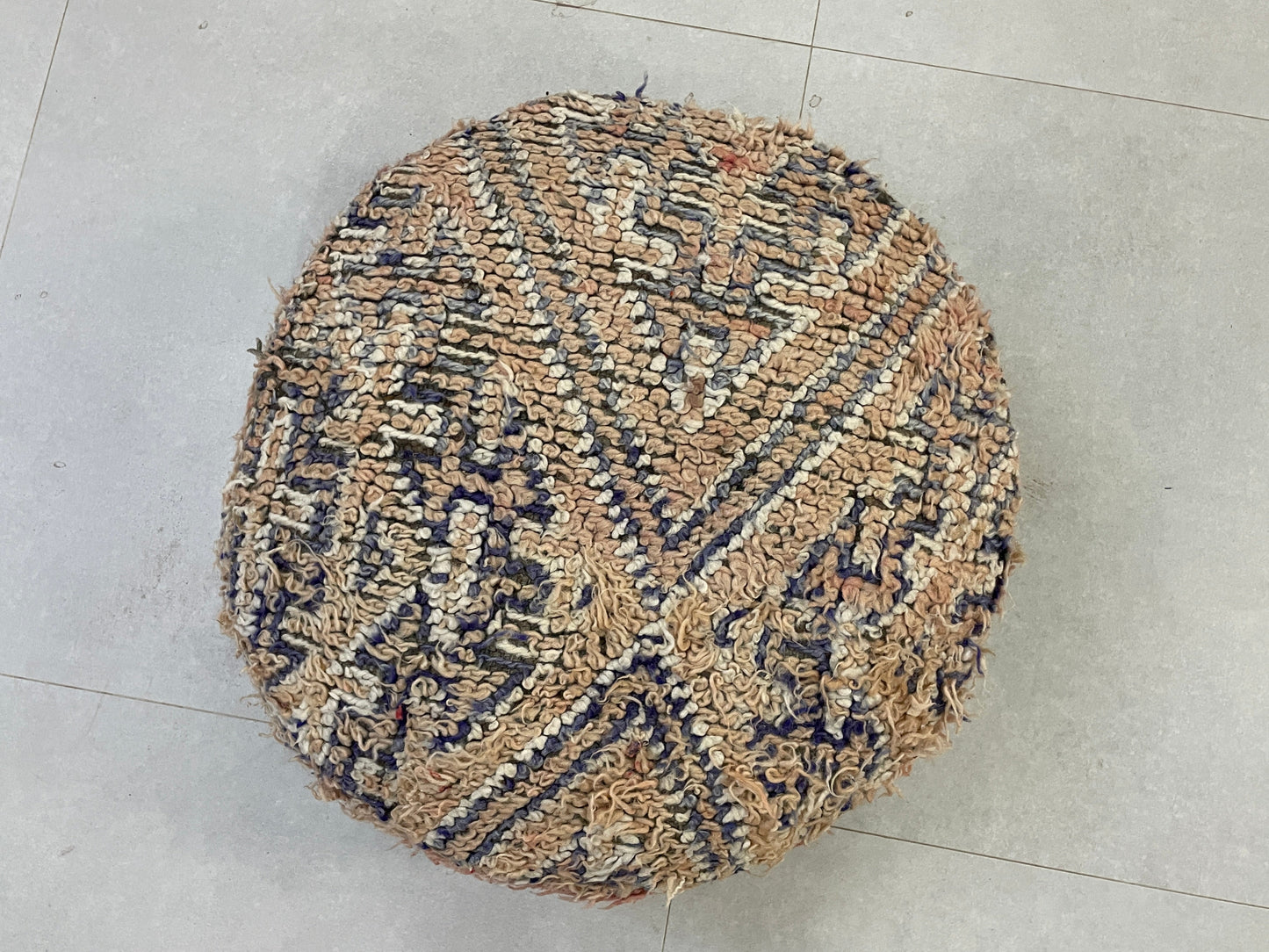 Round moroccan pouf cover - T60