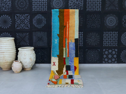 Runner moroccan rug 2x9 ft - A17