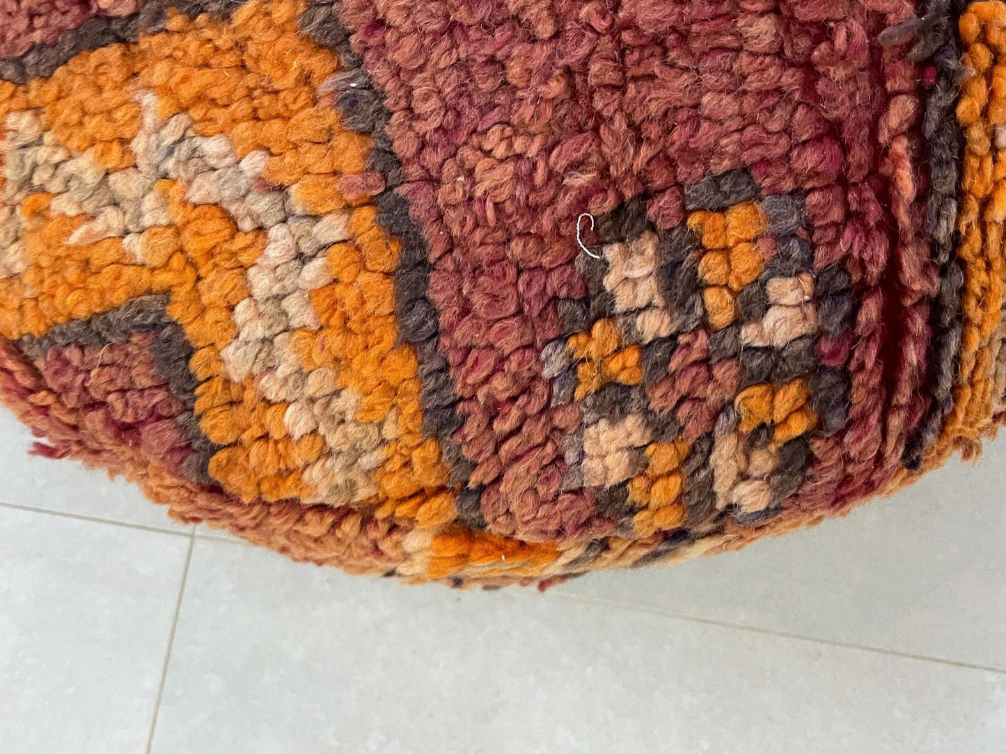 Round moroccan pouf cover - S62