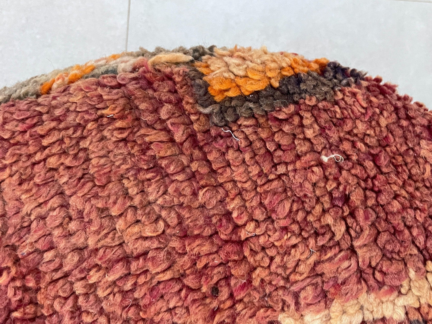 Round moroccan pouf cover - S62